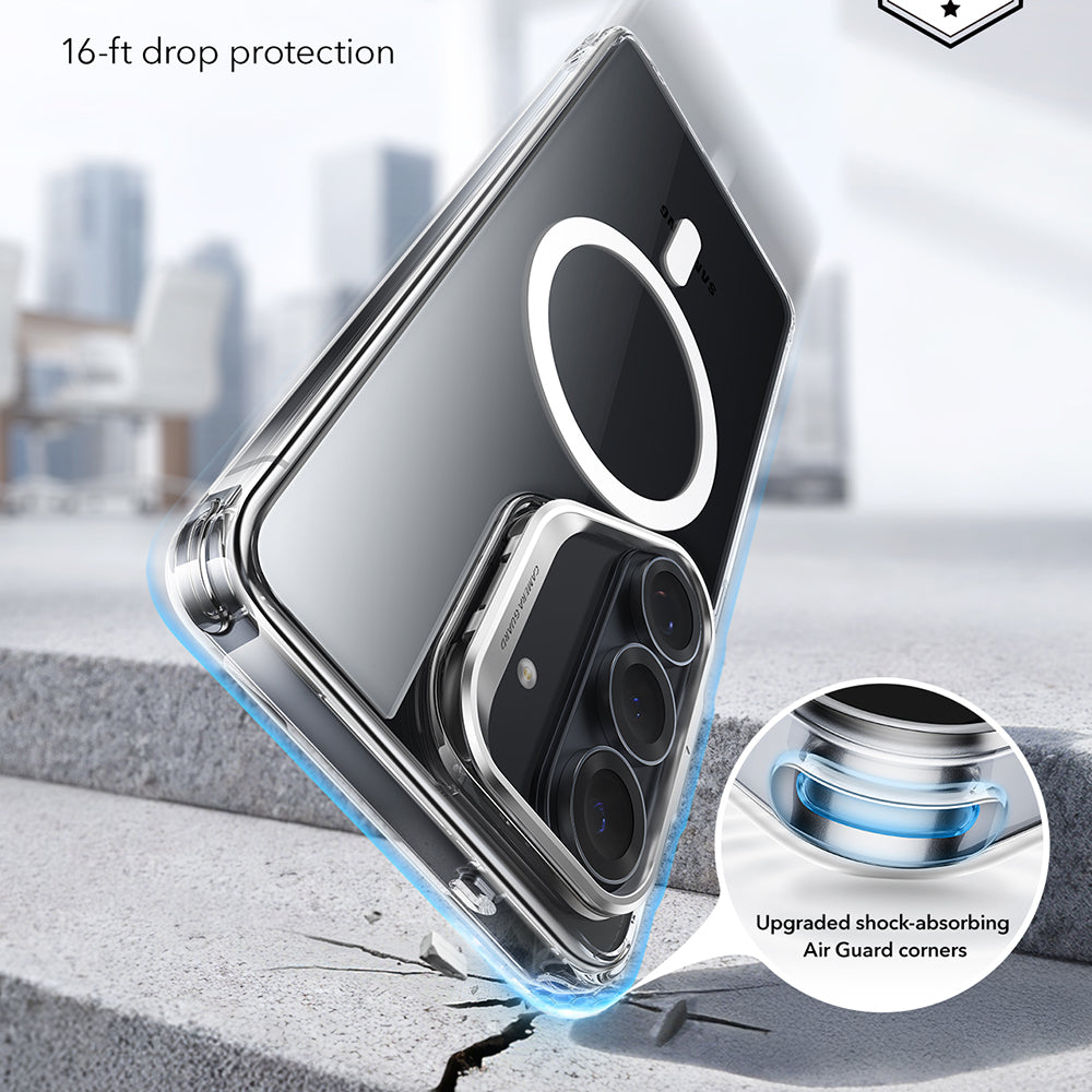 MagSafe Hülle für Samsung Galaxy S26 S942, ESR, Classic Hybrid Kickstand, Transparent