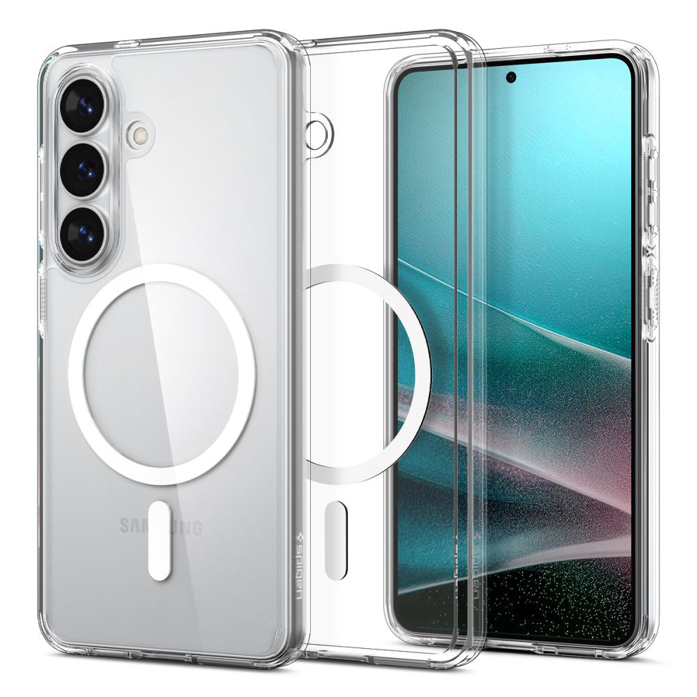 MagSafe Hülle für Samsung Galaxy S26 Plus S947, Spigen, Ultra Hybrid, Transparent Weiß ACS10709