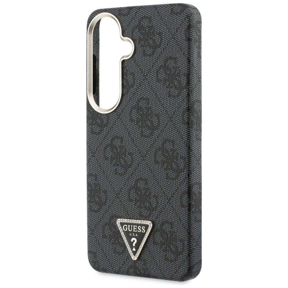 MagSafe Hülle für Samsung Galaxy S26 S942, Guess, 4G Triangle Logo, Schwarz