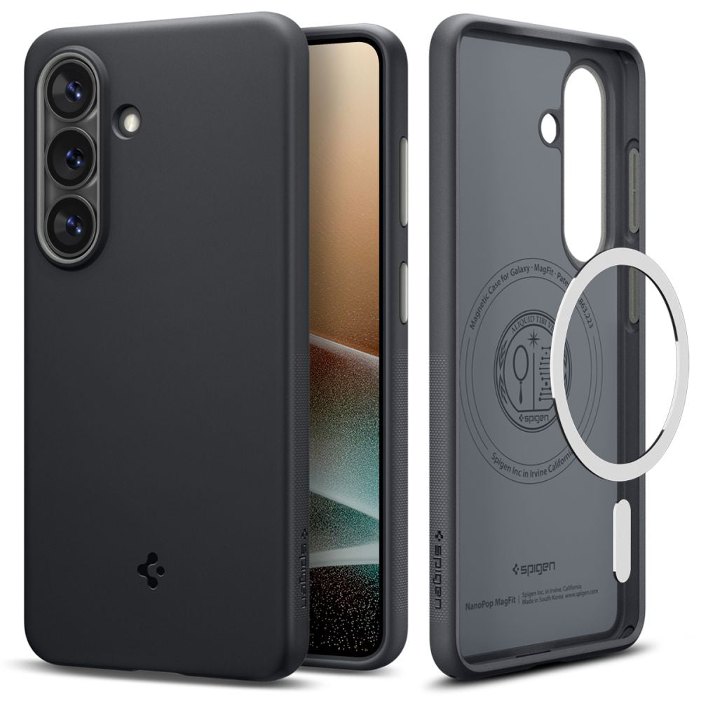MagSafe Hülle für Samsung Galaxy S26 S942, Spigen, Caseology Nano Pop, Schwarz ACS11066