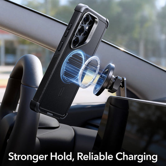 MagSafe Hülle für Samsung Galaxy S26 Ultra, ESR, Cyber Armor Kickstand, Blau