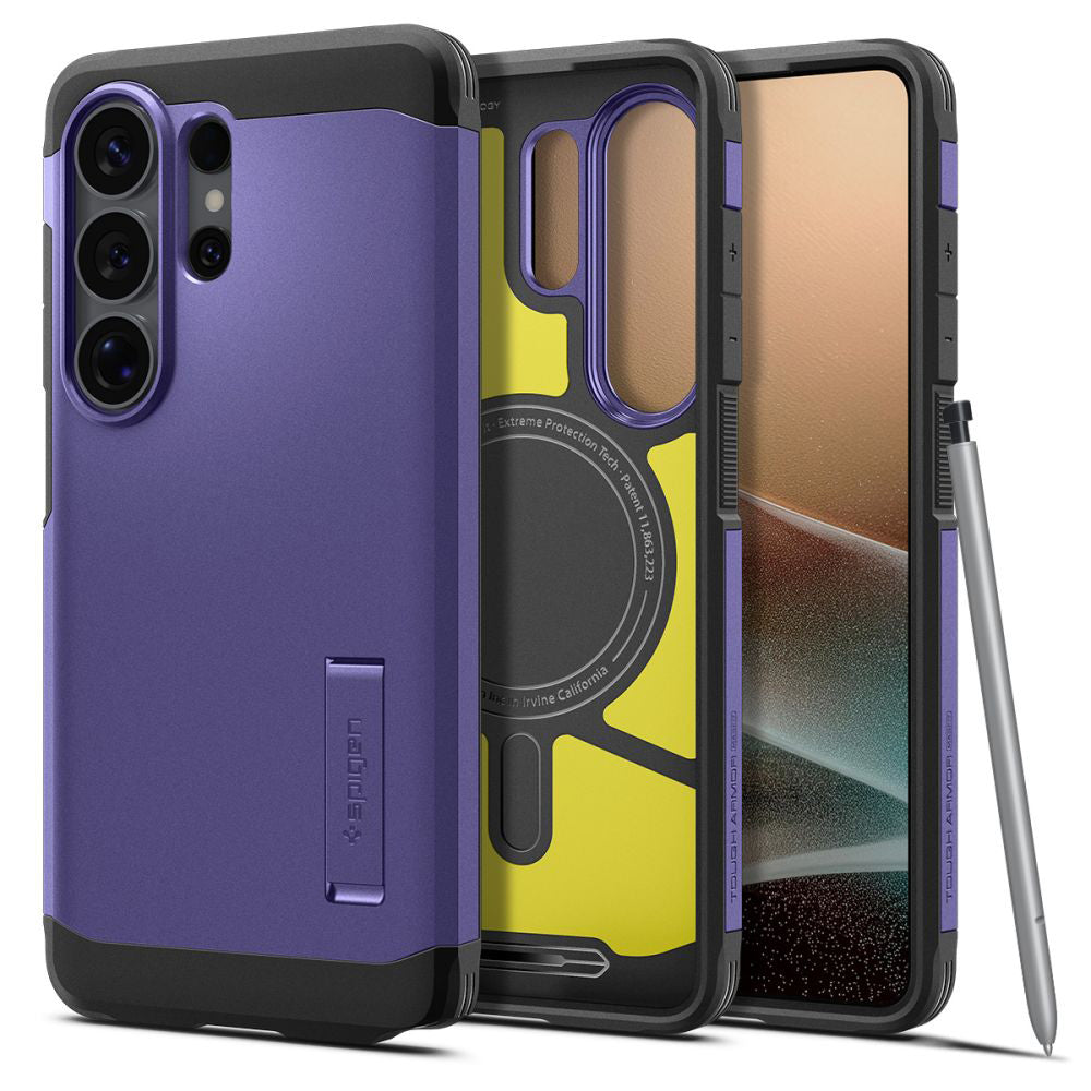MagSafe Case for Samsung Galaxy S26 Ultra S948, Spigen, Tough Armor, Purple ACS11209