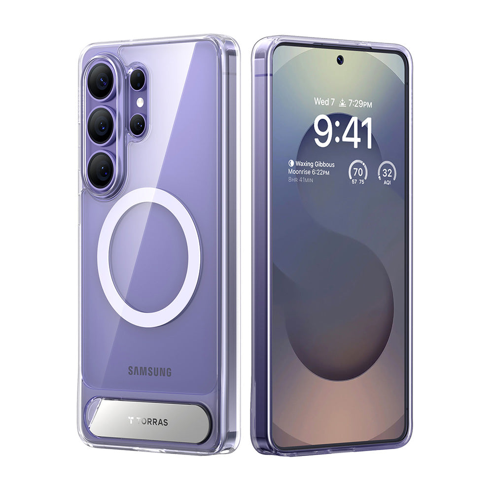 MagSafe Case for Samsung Galaxy S26 Ultra S948, Torras, Pstand, Transparent