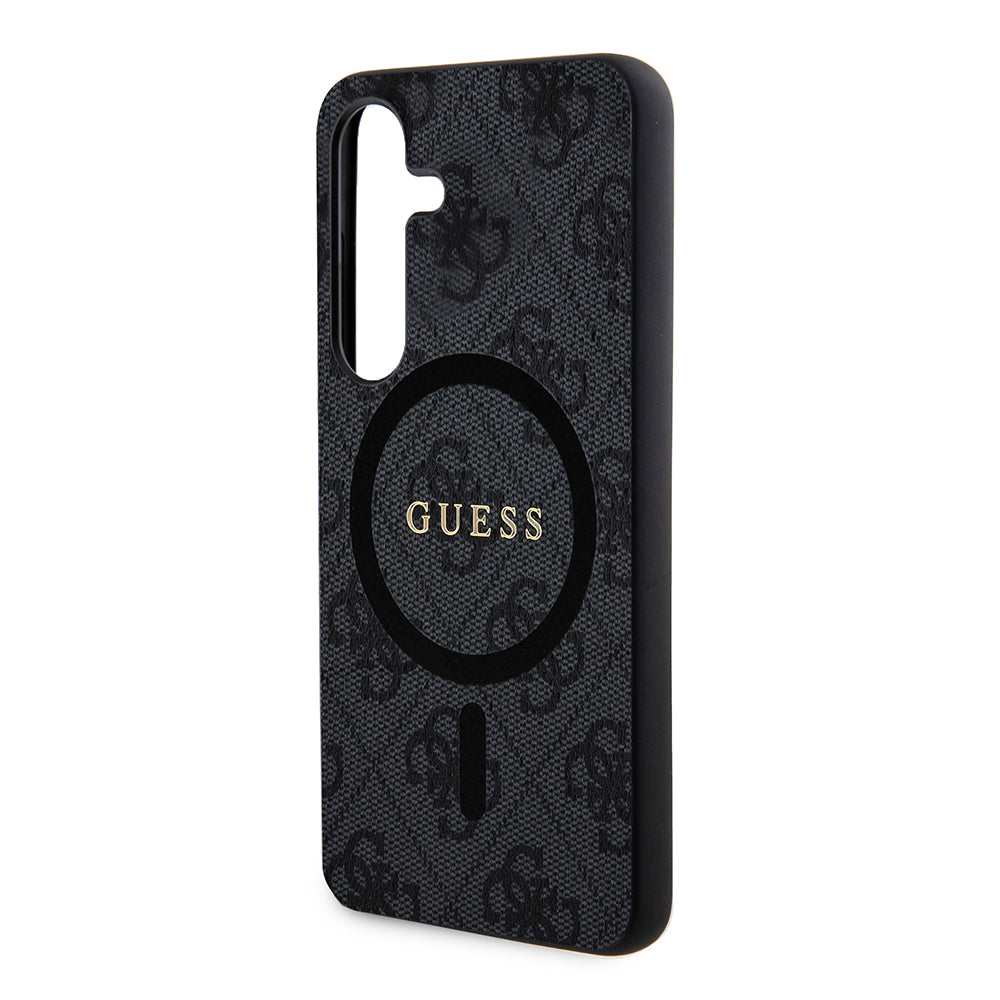 MagSafe Case for Samsung Galaxy Z Flip7 F766, Guess, 4G Collection, Black