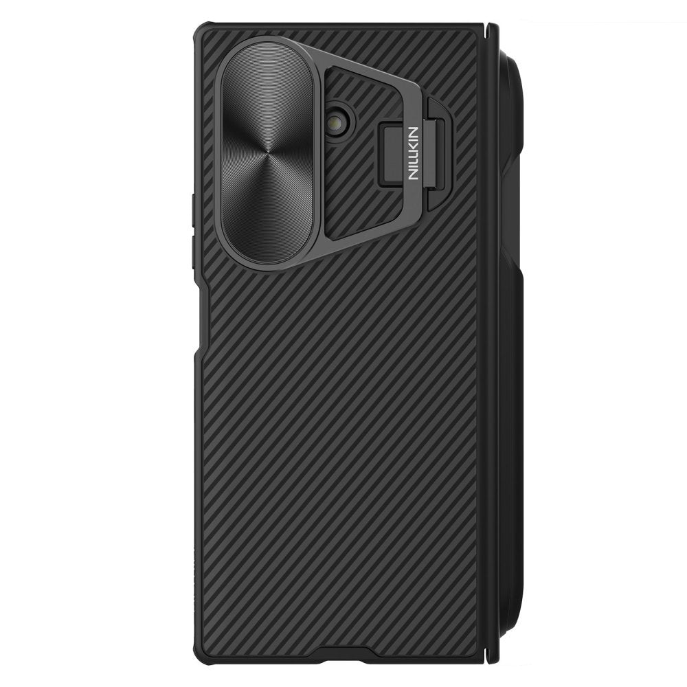 MagSafe-Hülle für Samsung Galaxy Z Fold7 F966, Nillkin, CamShield Prop mit Metall-Objektivabdeckung und S-Pen-Halter, Schwarz