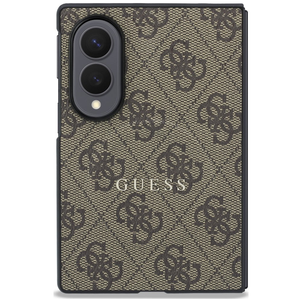 MagSafe Case for Samsung Galaxy Z Fold8 F971, Guess, 4G Leather Classic, Brown