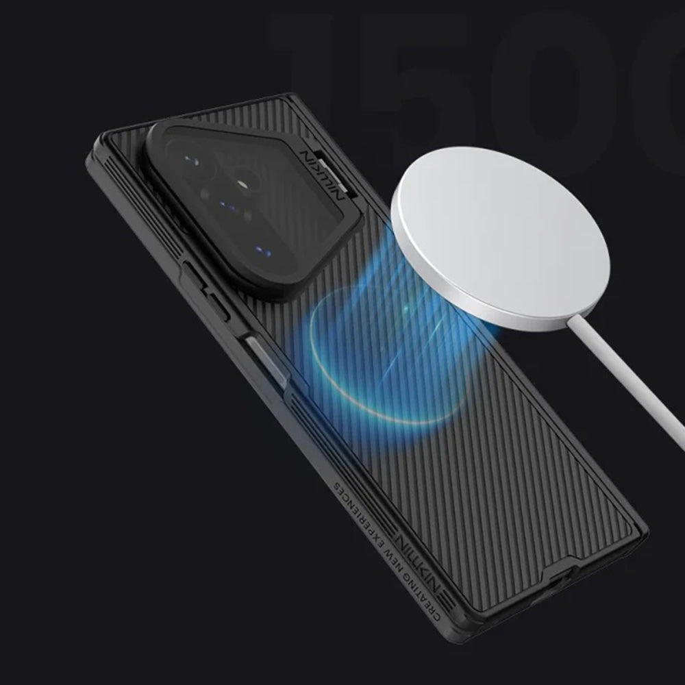 MagSafe-Hülle für Samsung Galaxy Z Fold8 Ultra F976, Nillkin, CamShield Prop mit transparentem schwarzem Objektivschutz, Schwarz