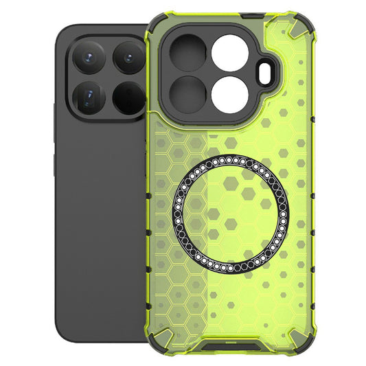 MagSafe Hülle für Xiaomi 15T Pro, Techsuit, HoneyComb Shield, Grün