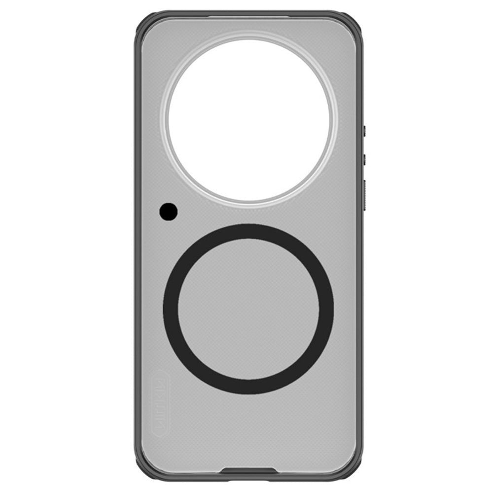 MagSafe-Hülle für Xiaomi 17 Ultra, Nillkin, Super Shield Pro, Schwarz Transparent Mattiert