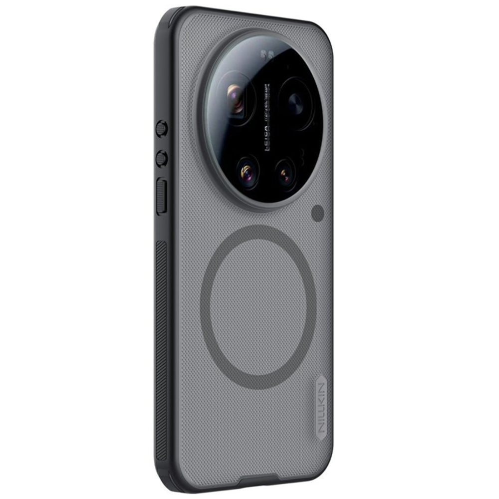 MagSafe-Hülle für Xiaomi 17 Ultra, Nillkin, Super Shield Pro, Schwarz Transparent Mattiert