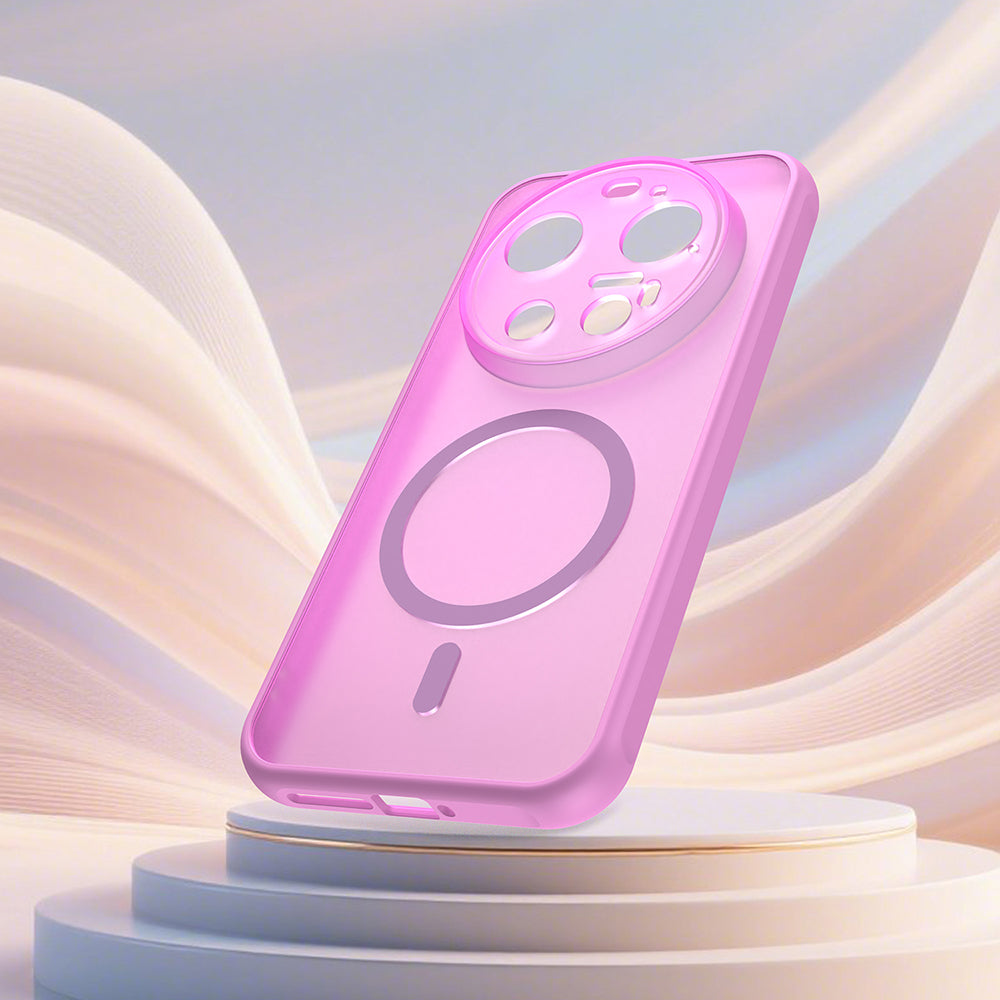 MagSafe Hülle für Xiaomi 17 Ultra, Techsuit, HaloFrost II, Rosa