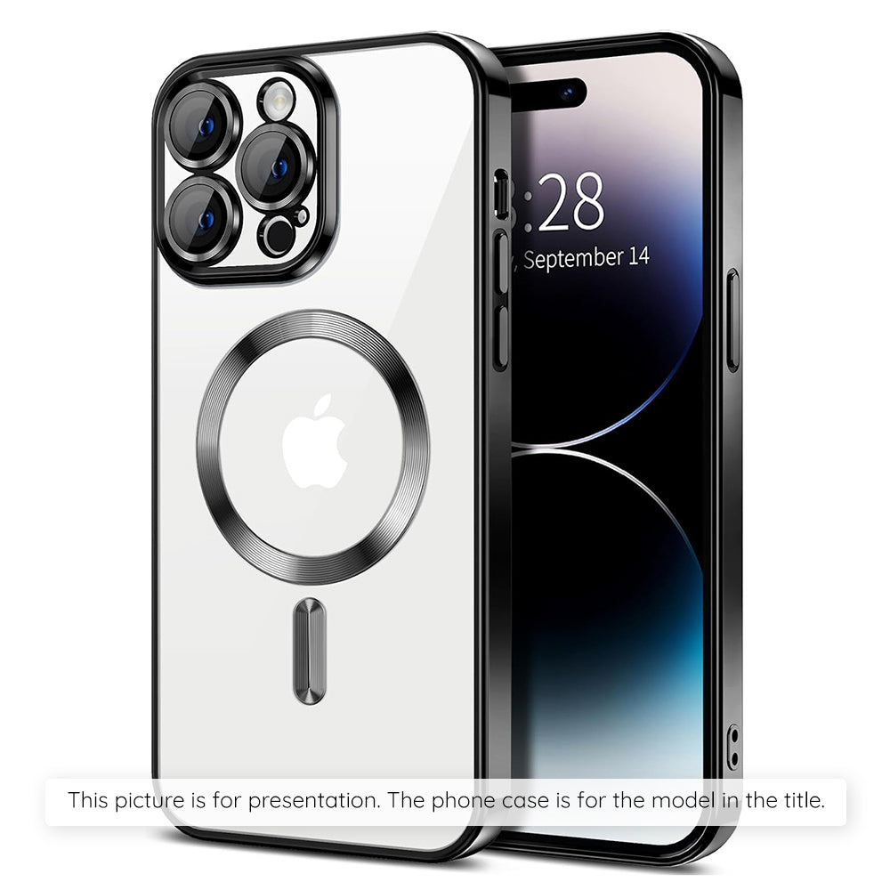 MagSafe-Hülle für Xiaomi 17T Pro, Techsuit, Luxury Crystal, Schwarz