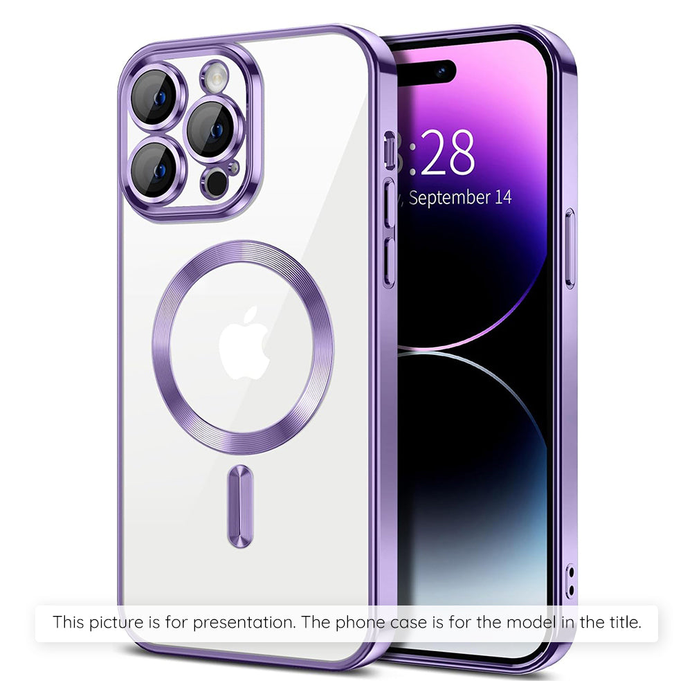 MagSafe-Hülle für Xiaomi 17T, Techsuit, Luxury Crystal, Hellviolett