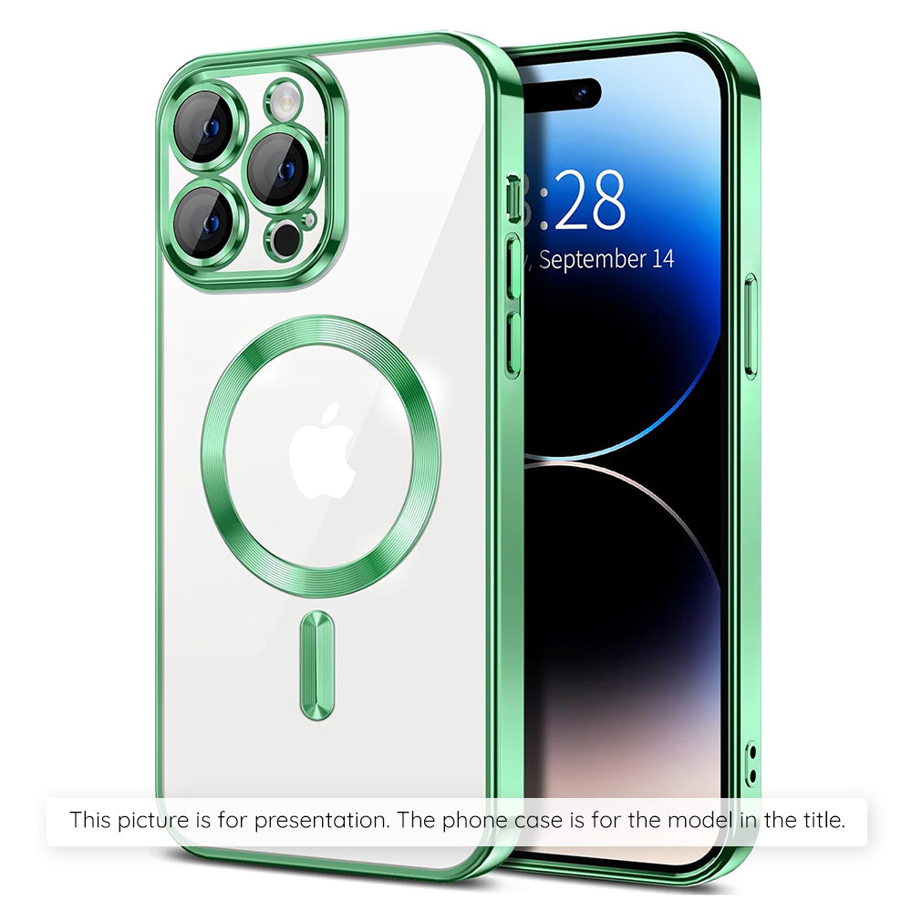 MagSafe-Hülle für Xiaomi 17T, Techsuit, Luxury Crystal, Hellgrün