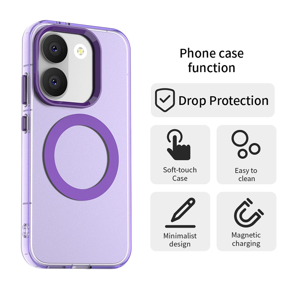 MagSafe-Hülle für Xiaomi Poco X8 Pro, Techsuit, CandyCase, Lila