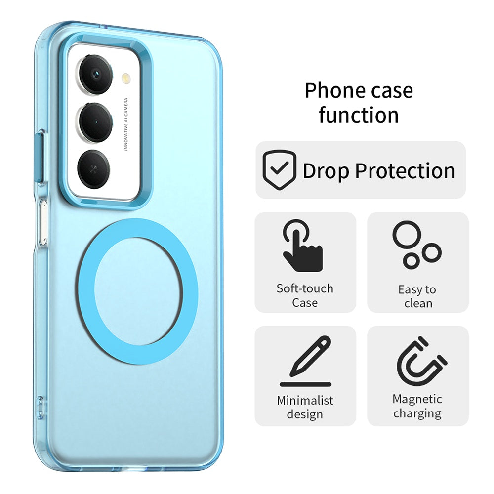 MagSafe Hülle für Xiaomi Redmi 15 5G / 15 4G, Techsuit, CandyCase, Blau