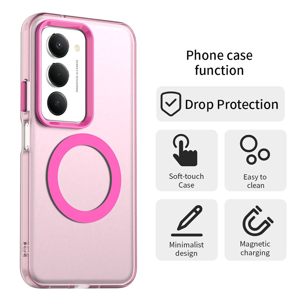 MagSafe Hülle für Xiaomi Redmi 15 5G / 15 4G, Techsuit, CandyCase, Rosa