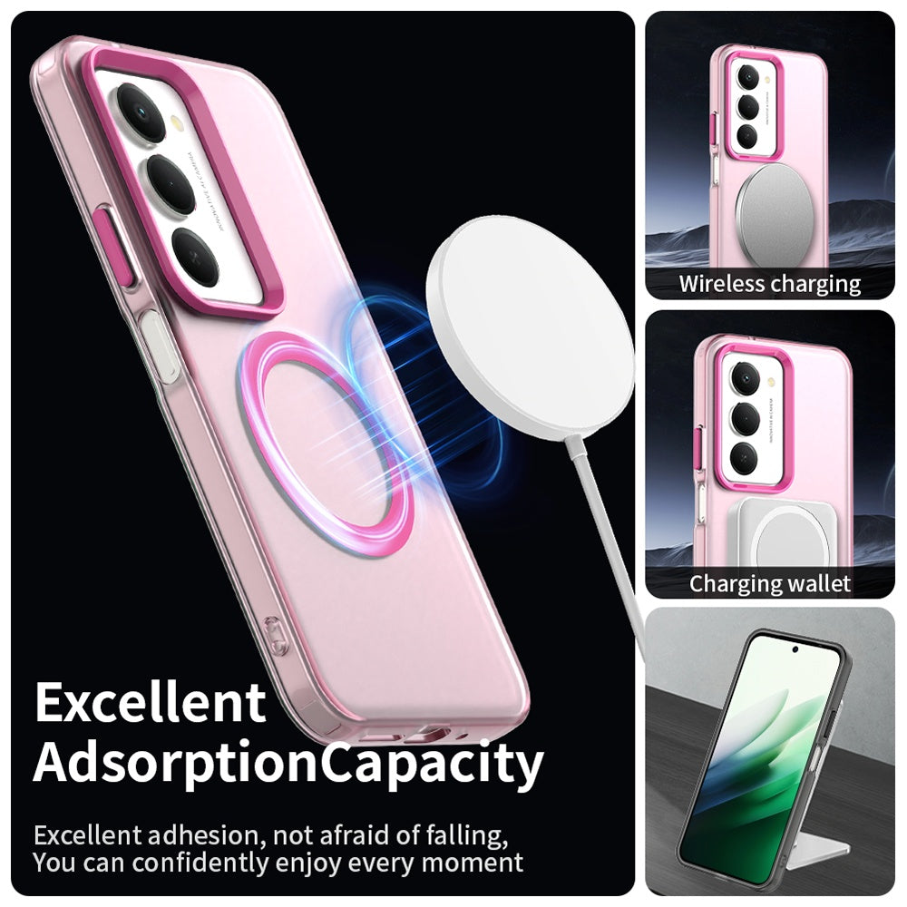 MagSafe Hülle für Xiaomi Redmi 15 5G / 15 4G, Techsuit, CandyCase, Rosa