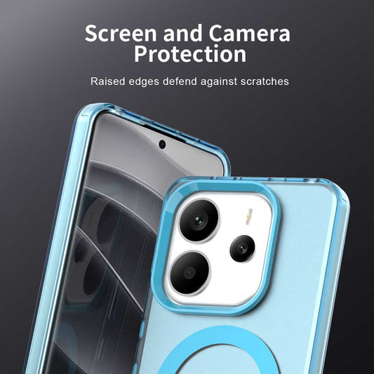 MagSafe-Hülle für Xiaomi Redmi Note 14 5G, Techsuit, CandyCase, Blau