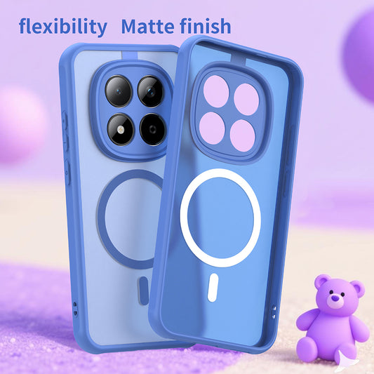 MagSafe Hülle für Xiaomi Redmi Note 15 Pro 5G, Techsuit, HaloFrost II, Blau