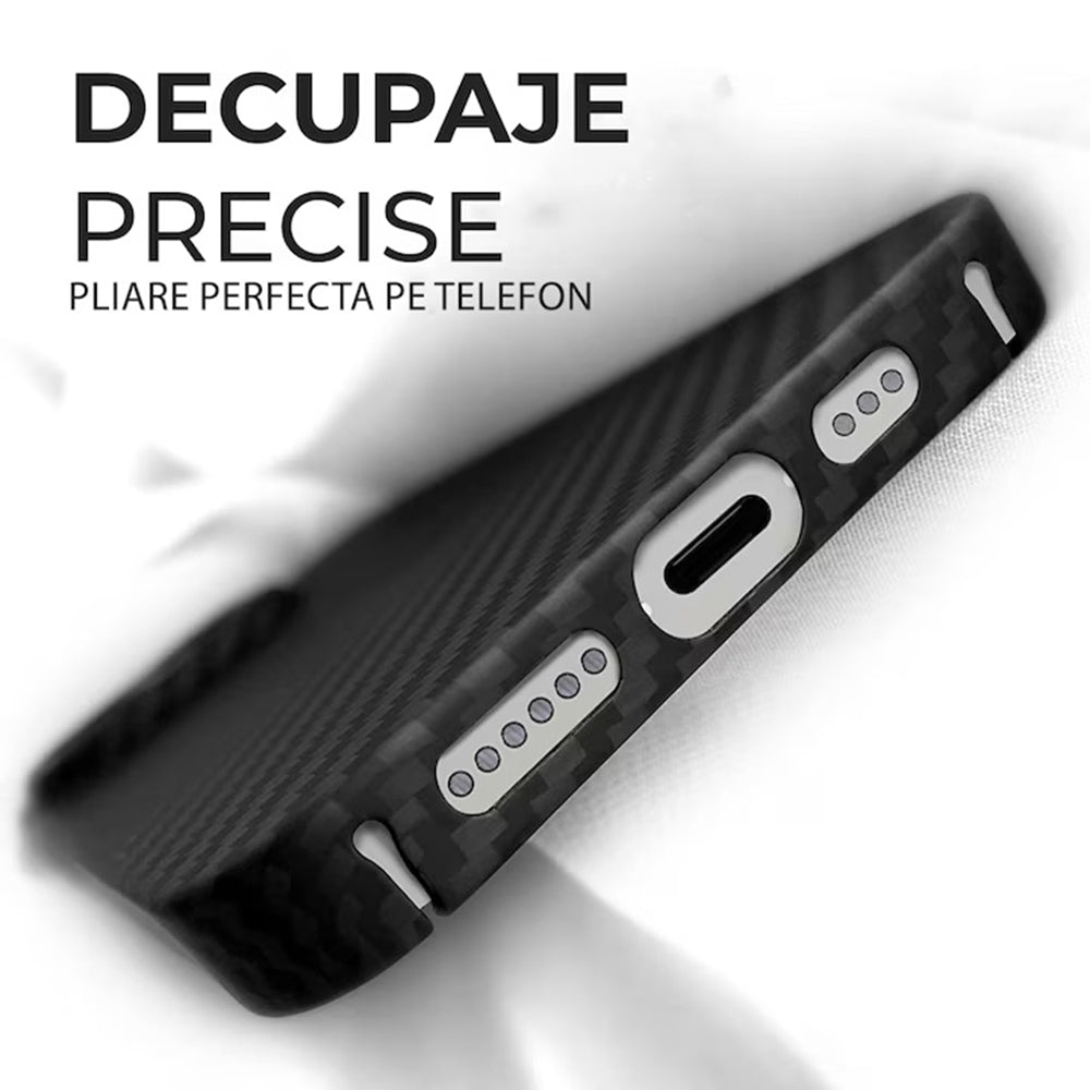 MagSafe Hülle für Apple iPhone 17 Pro Max, Techsuit, Aramidfasern, Schwarz