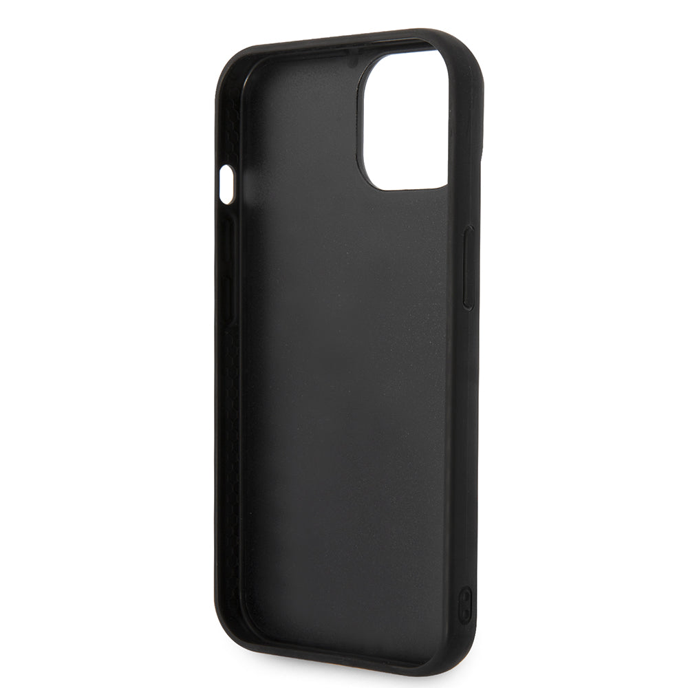 Hülle für Apple iPhone 14 Plus, Karl Lagerfeld, 3D Monogram, Schwarz