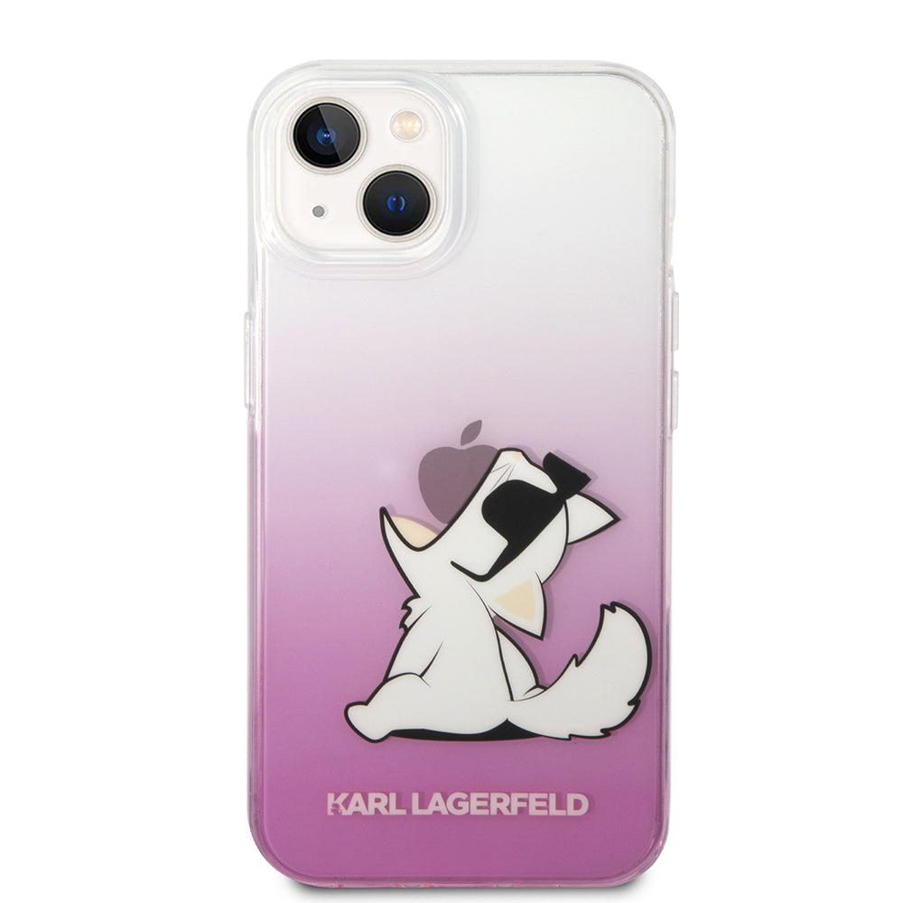 Hülle für Apple iPhone 14 Plus, Karl Lagerfeld, Choupette Fun, Rosa