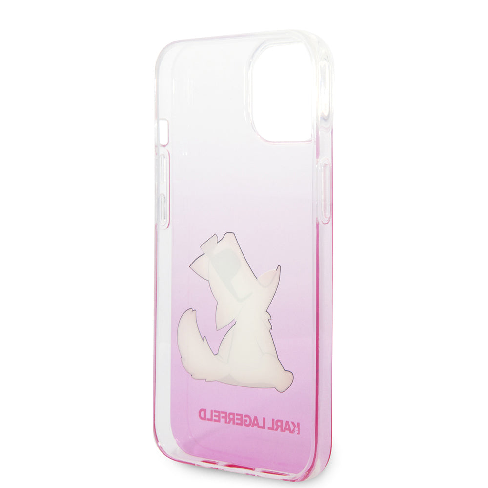 Hülle für Apple iPhone 14 Plus, Karl Lagerfeld, Choupette Fun, Rosa