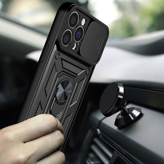 Case for Apple iPhone 14 Pro Max, Techsuit, CamShield, Black