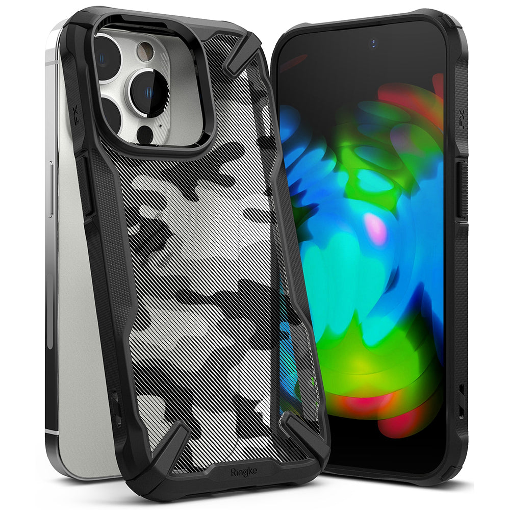 Hülle für Apple iPhone 14 Pro, Ringke, Fusion X Design, Tarnmuster