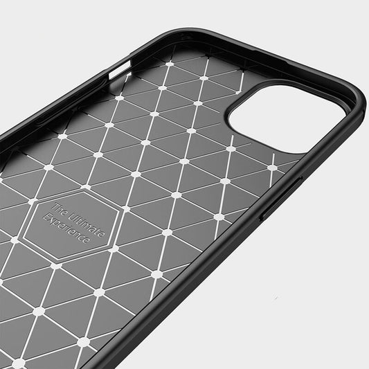 Hülle für Apple iPhone 14 Pro, Techsuit, Carbon, Schwarz