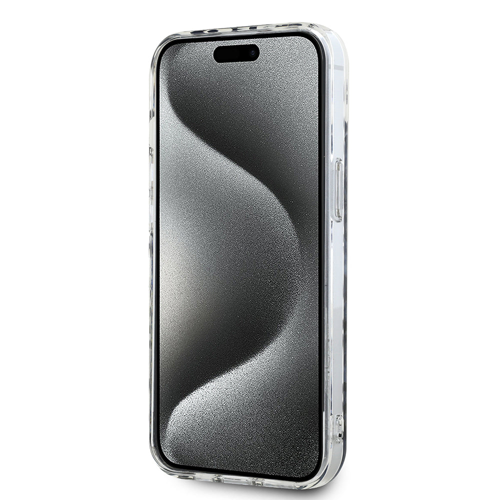 Hülle für Apple iPhone 15, Karl Lagerfeld, IML Luxury Gold Fullover Logo, Goldfarben