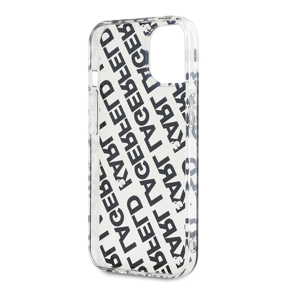 Hülle für Apple iPhone 15, Karl Lagerfeld, IML Luxury Gold Fullover Logo, Goldfarben