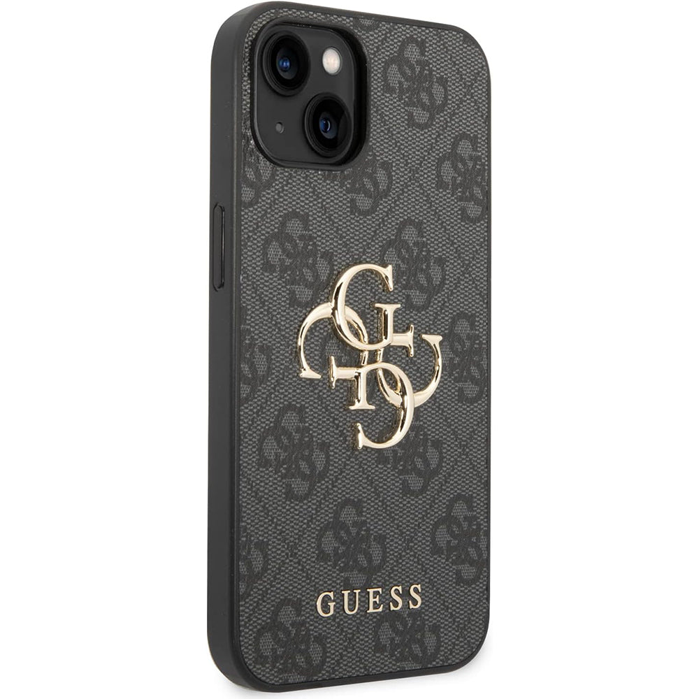 Hülle für Apple iPhone 15 Plus, Guess, 4G Big Logo, Grau