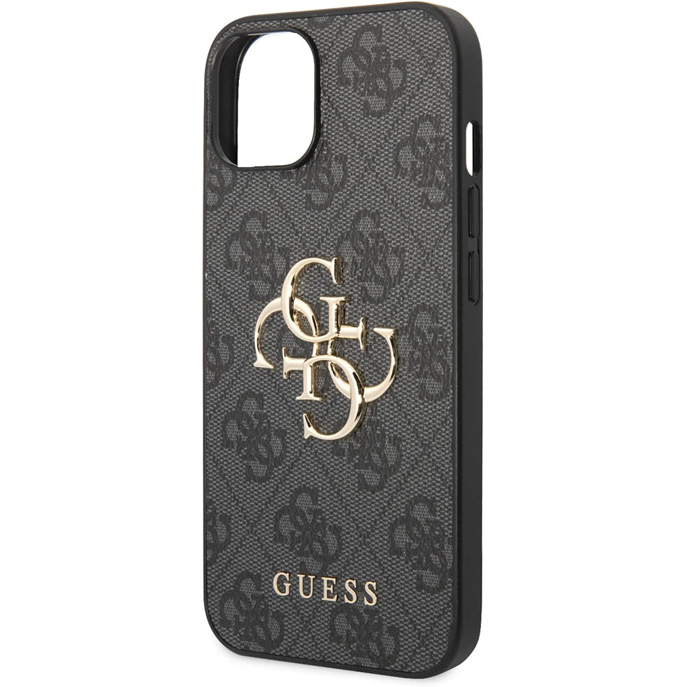 Hülle für Apple iPhone 15 Plus, Guess, 4G Big Logo, Grau