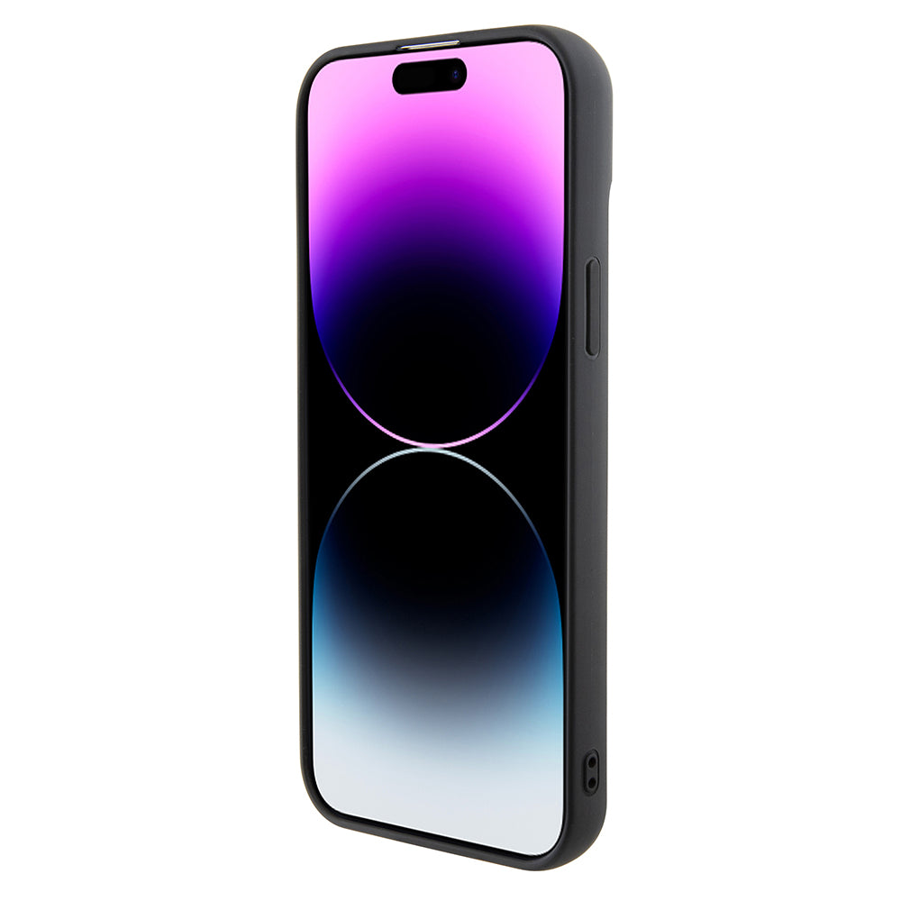 Hülle für Apple iPhone 15 Plus, Karl Lagerfeld, 3D Rubber Multi Logo, Schwarz