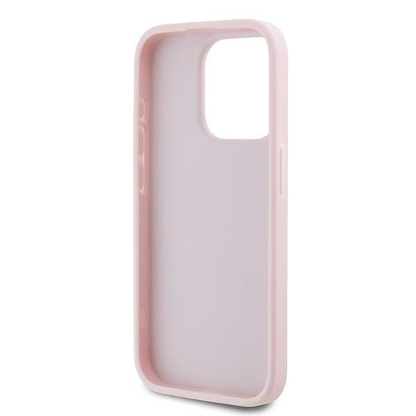 Hülle für Apple iPhone 15 Pro, Karl Lagerfeld, Diagonal Quilted Script, Rosa
