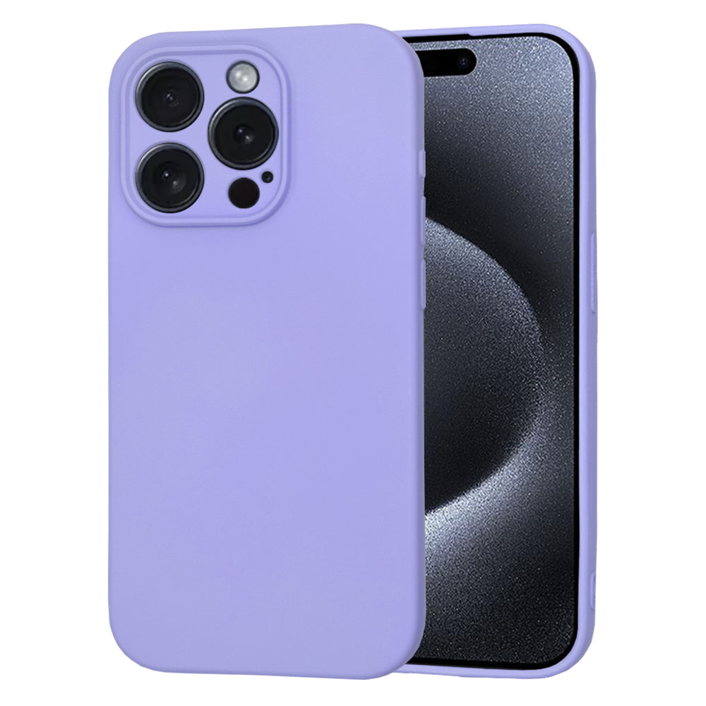 Hülle für Apple iPhone 15 Pro, Techsuit, SoftFlex, Helles Lila