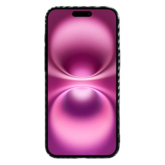 Hülle für Apple iPhone 16 Plus, Techsuit, Carbonite FiberShell, Schwarz Grau