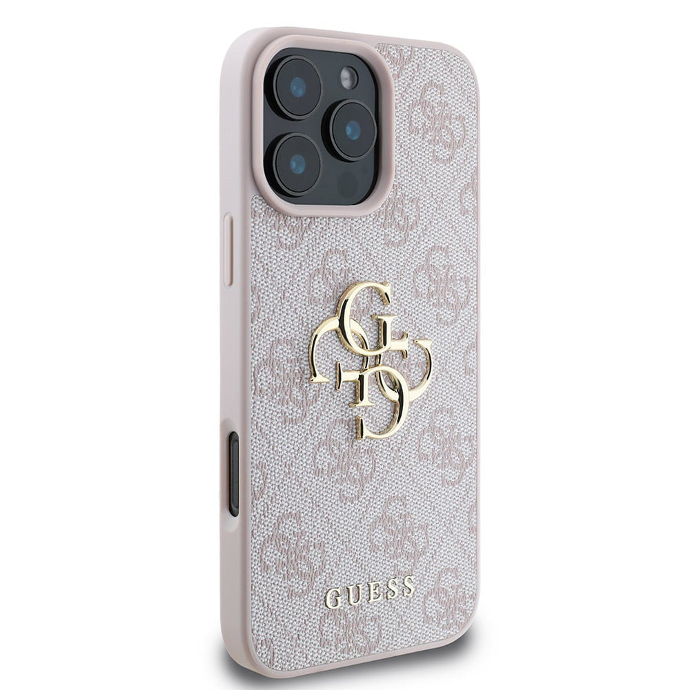 Case for Apple iPhone 16 Pro, Guess, 4G Big Logo, Pink