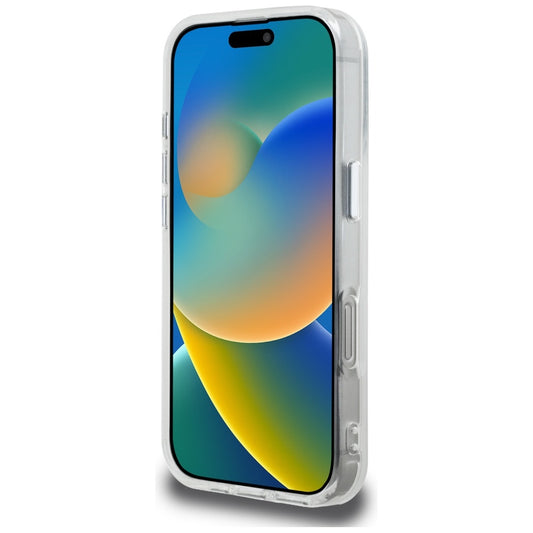 Hülle für Apple iPhone 16 Pro Max, Karl Lagerfeld, IML Aquarelle Logo Karl & Choupette, Weiß