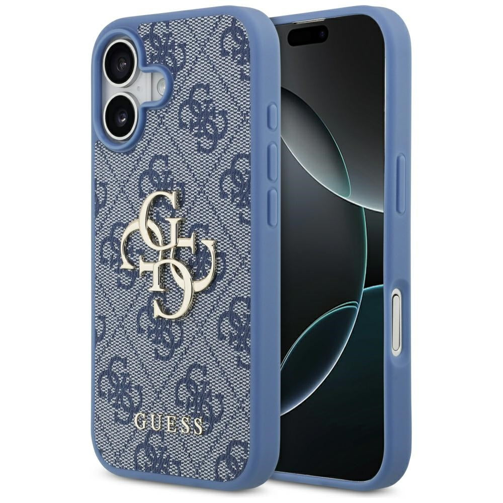 Hülle für Apple iPhone 17, Guess, 4G Big Logo, Blau