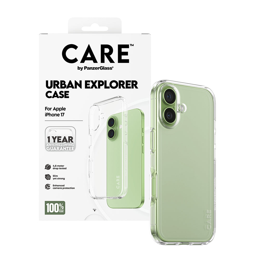 Case for Apple iPhone 17, PanzerGlass, Urban Explorer Series, Transparent
