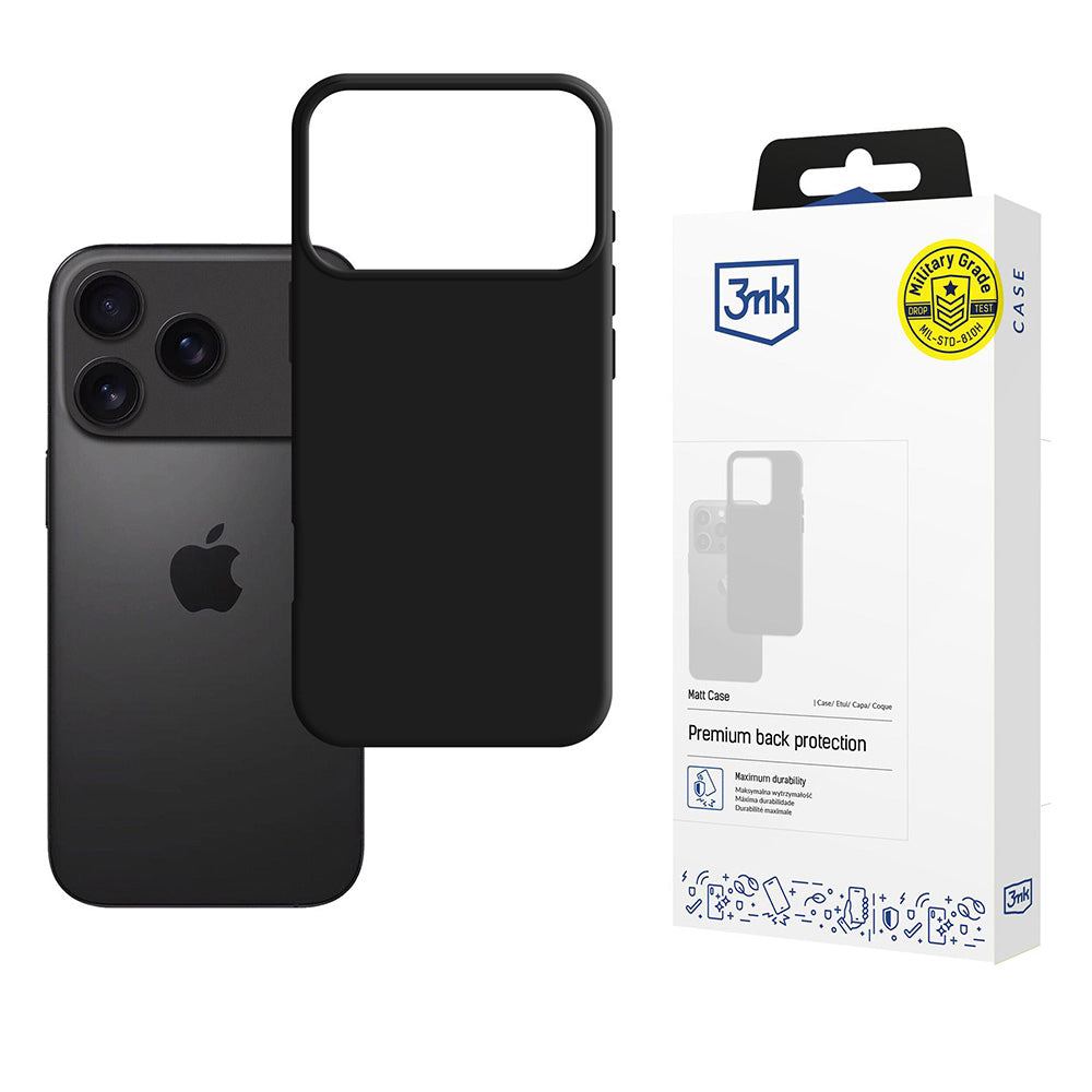 Case for Apple iPhone 17 Pro, 3MK, Matte Black
