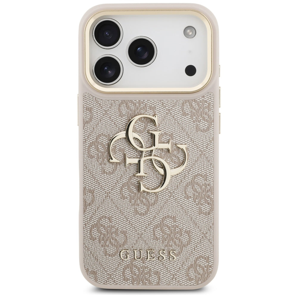 Hülle für Apple iPhone 17 Pro, Guess, Big 4G Logo Classic, Roségold