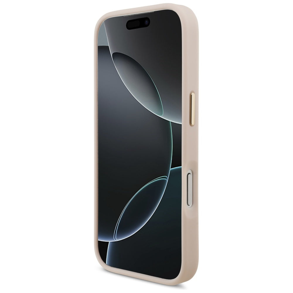 Hülle für Apple iPhone 17 Pro, Karl Lagerfeld, Script Logo, Rosa