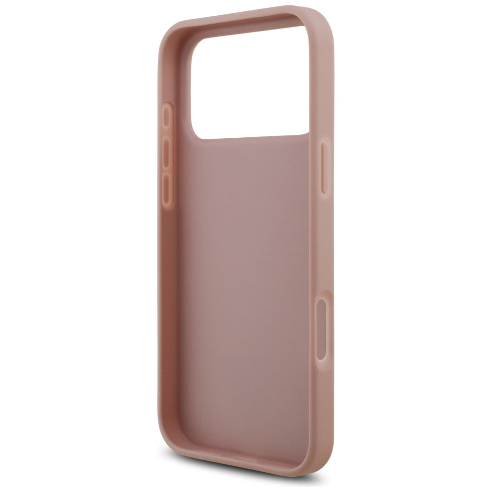 Hülle für Apple iPhone 17 Pro Max, Guess, Rhinestone Triangle Logo, Rosa