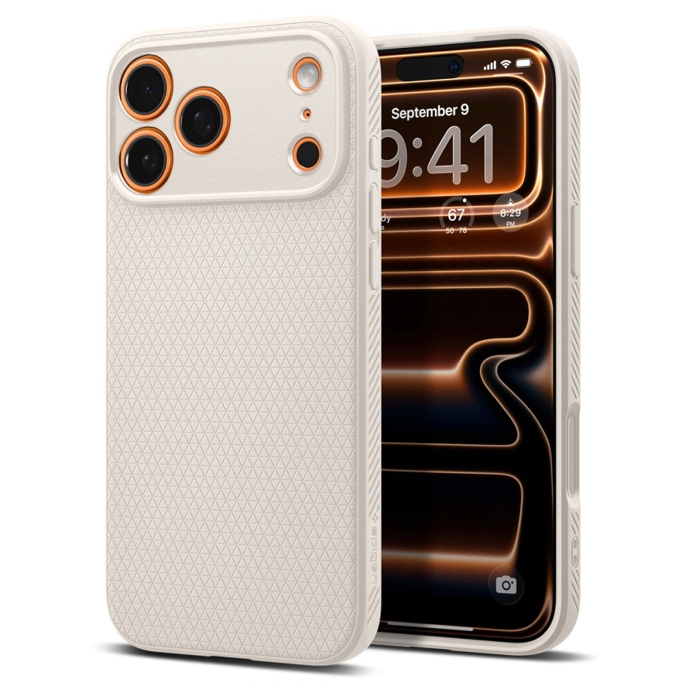 Hülle für Apple iPhone 17 Pro Max, Spigen, Liquid Air, Beige
