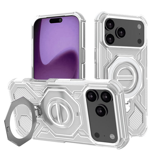 Hülle für Apple iPhone 17 Pro Max, Techsuit, Carbon Shield Pro, Weiß.