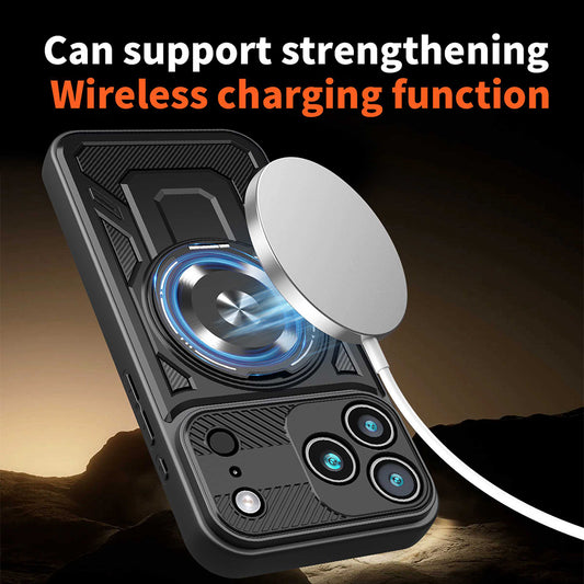 Hülle für Apple iPhone 17 Pro Max, Techsuit, RuggedCam, Schwarz